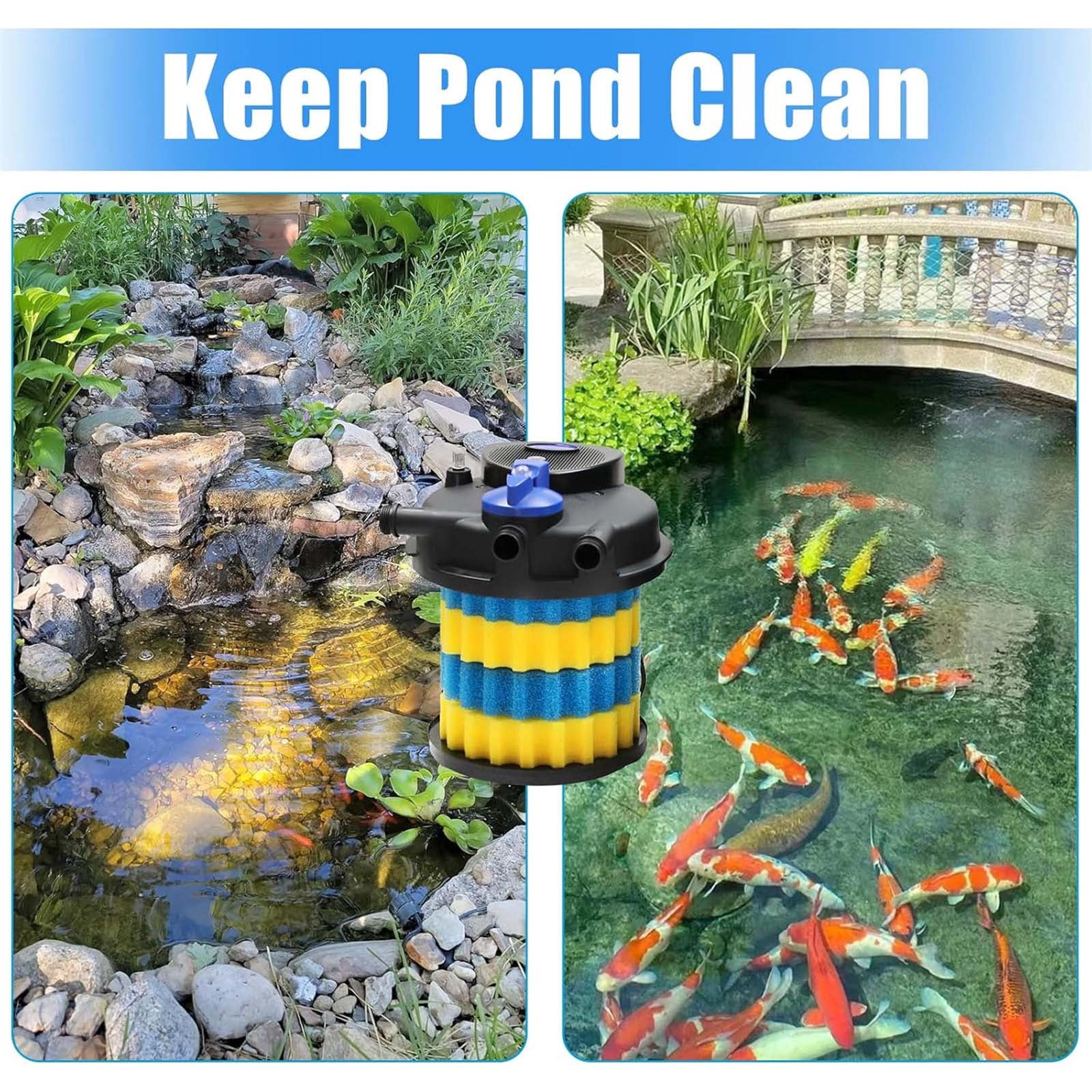4Pcs Aquariums Filter Media Sponge Foam Easy To Install Sponge Filter Pad for CPF-2500 Replacement Part Enduring