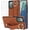 Brown, variant on Phone Case for Samsung Galaxy Note 20 5G Cover with Screen Protector and Wrist Strap Kickstand Wristband Holder Stand Ring Silicone Rubber Cell Note20 Notes 20s Twenty Not S20 Women Men Brown