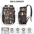 thumbnail image 3 of Travel Cooler Bag - Autumn Halloween Scene Pattern Camping Beer Cooler Backpack with Bottle Opener- Waterproof Insulated Picnic Backpacks - Cooler Bag for Beach, 3 of 6