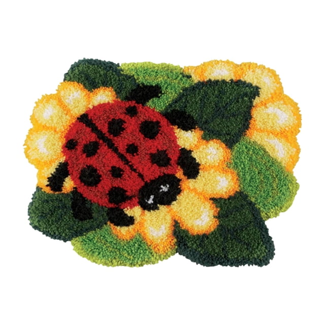 Kit de alfombra con gancho de lengüeta hecho a mano, patrón de animales, alfombra creativa DIY, costura, kits de enganche de alfombra, fabricación de
