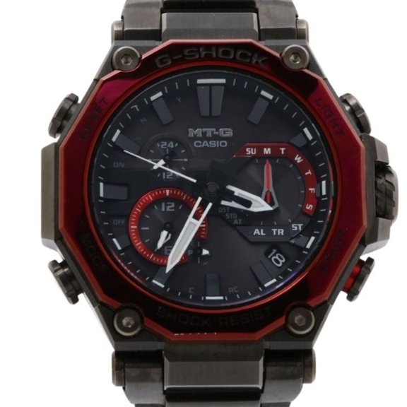 Pre-Owned CASIO G-SHOCK MT-G MTG-B2000 Series MTG-B2000BD-1A4JF Black Resin/Stainless Steel...