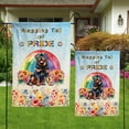thumbnail image 4 of Wagging Tail Rottweiler Celebrates Rainbow Pride Month LGBT LGBTQ+ Garden Flag 12x18in Double Sided Rottie Dog Lover Gifts Idea Outdoor Decor - 01003, 4 of 5