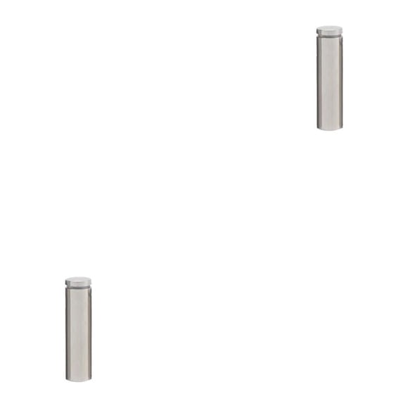 Kenally Tornillo publicitario Acero inoxidable Alto brillo Diseño aerodinámico Espejo de vidrio Clavo Tuerca a prueba de rayones Perno 25x100 25x100mm 2piezas