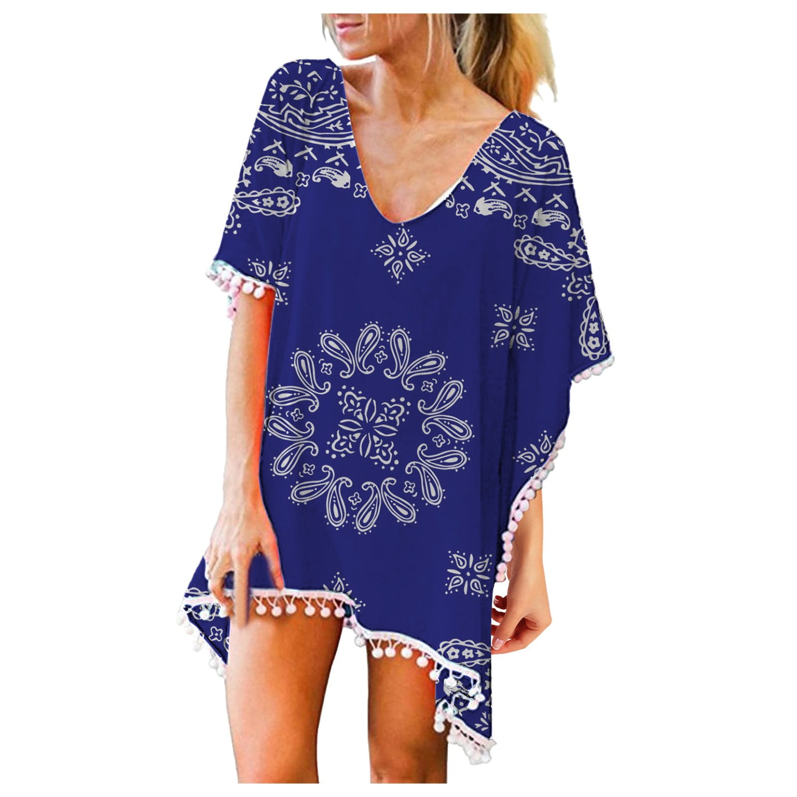 Women Blouse Tops Regular Beach Stylish T-shirt Women Swimsuits Shorts And Top Blue S Women Blouse Tops Regular Beach Stylish T-shirt Women Swimsuits Shorts And Top Blue S