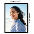 thumbnail image 4 of Americanflat 15x20 Picture Frame with Polished Plexiglass Streamline Collection Thin Border Wall - Black, 4 of 8
