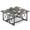 Gray Oak, variant on Costway 1 PCS 6FT Conference Table with Power Outlets, Thickened Top & Heavy-duty Metal Frame Gray Oak
