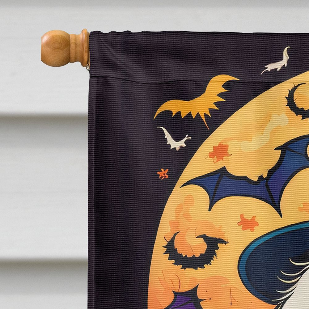Halloween Coton De Tulear Dog House Flag 28x40IN Double-Sided Polyester Decorative Sleeve Pole Flag for Outdoor Home Garden