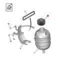 thumbnail image 3 of Radiator Water Tank Cap 1306J5 Coolant Reservoir Cap Replacement for  206 207 307 407 607, 3 of 7