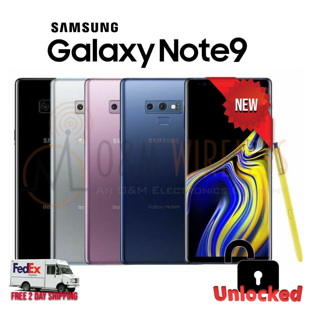 New Samsung Galaxy Note 9 128gb 512gb Sm N960u1 Factory Unlocked Cell Phones Walmart Com