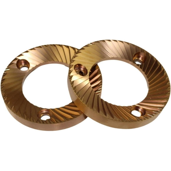 2Pcs Espresso Burrs 64mm Espresso Machine Parts Parts Attachment Sturdy Stainless Steel Manual Coffee Mill Burrs for DF64 E6P