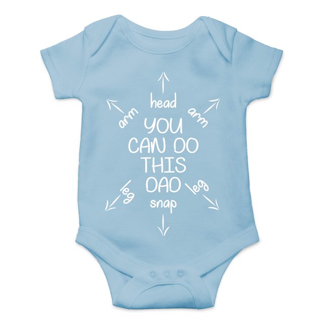 You Can Do This Dad - Regalo Para Papá Por Primera Vez - Body Divertido Y Lindo Para Bebé De Una Sola Pieza (Azul Claro, 12 Meses)