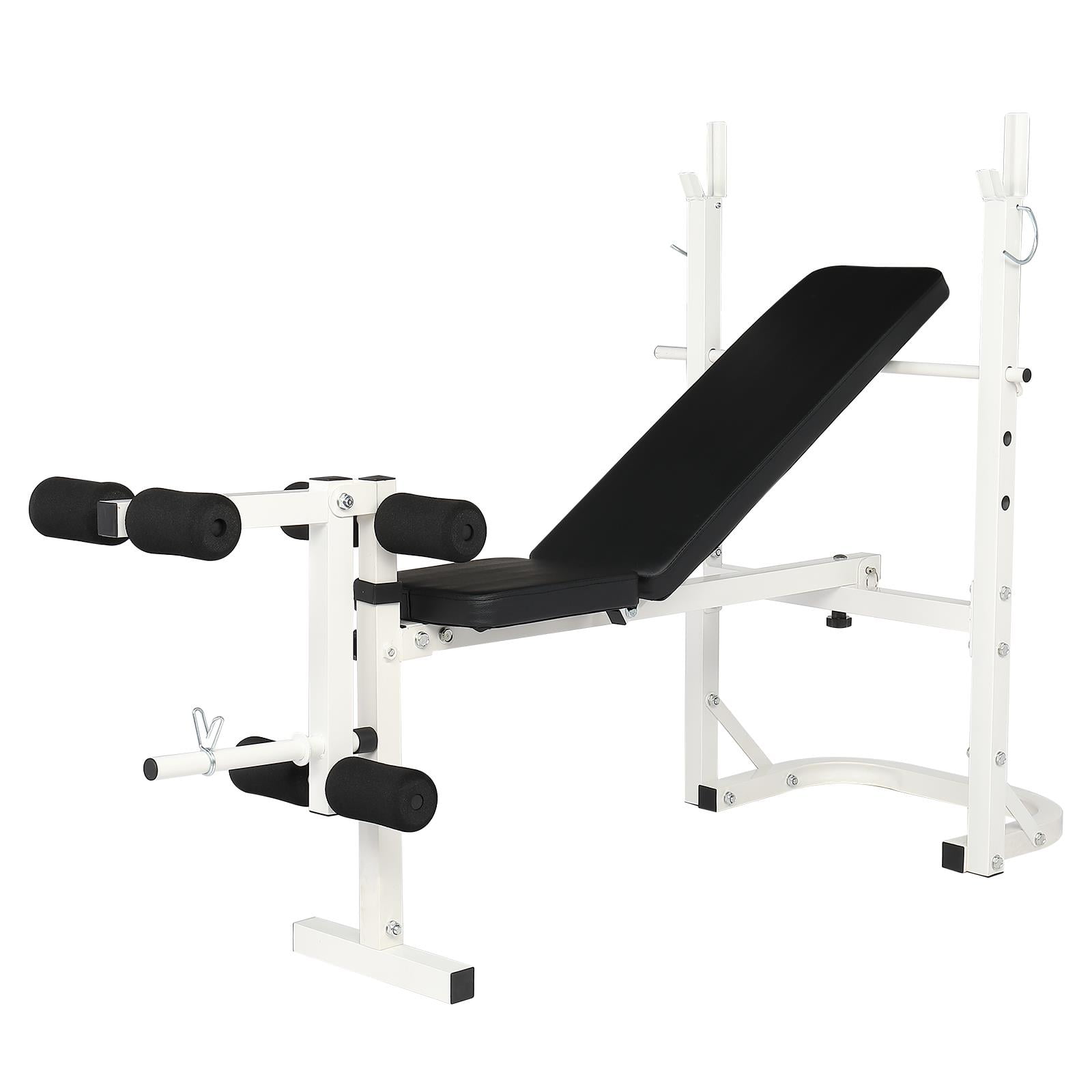 Winado Adjustable Olympic Weight Bench, with Squat Rack