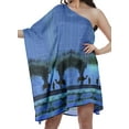 thumbnail image 3 of Moomaya 1 Shoulder Dresses Women Casual Cocktail Dress Womens Kaftan Dresses, 3 of 6