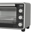 thumbnail image 5 of Black + Decker Crisp 'N Bake PRO 6-Slice Air Fryer Toaster Oven with Basket, Pan, Rack & Tray, Stainless Steel, 5 of 14