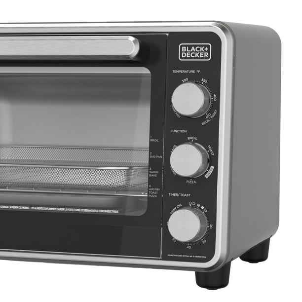 Black + Decker Crisp 'N Bake PRO 6-Slice Air Fryer Toaster Oven