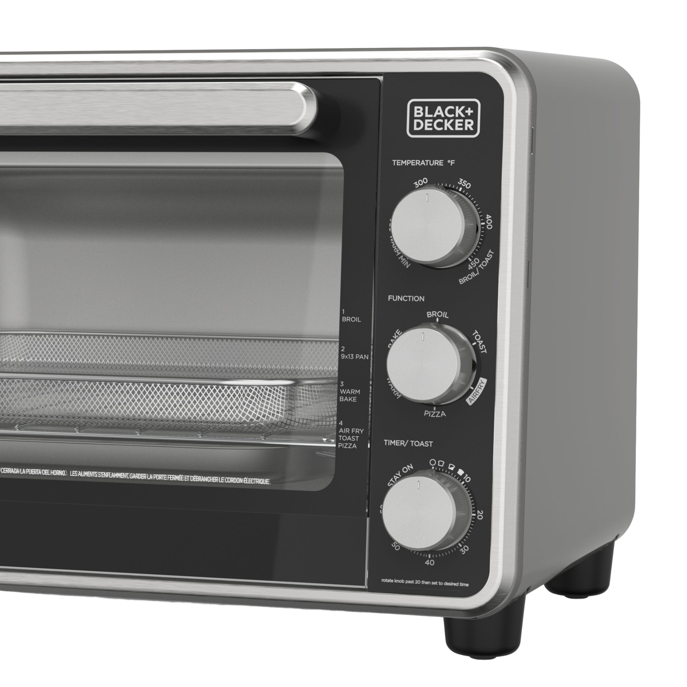 Black+Decker Crisp 'N Bake PRO 6-Slice Air Fryer Oven photo 3
