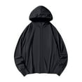 thumbnail image 2 of ylioge M-4X Plus Size Sun Protection Shirts for Women Long Sleeve Zip Up Jackets Womens Casual Solid Color Breathable Athletic Workout Hoodies Tops, 2 of 3