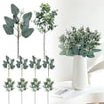thumbnail image 2 of 1 Pcs Artificial Eucalyptus Stems Leaves,Artificial Eucalyptus Leaves Stems,Fake Greenery Eucalyptus Leaves Picks,Faux Greenry Stems Sprays For Diy Bouquets Flower Arrangement Home Decor,Mixed 10 PCS, 2 of 9