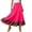 1-Hot Pink, variant on Plus Size Mexican Maxi Skirts for Women Elastic High Waisted Loose Swing Flowy Folklorico Dance Long Skirts 2026 Fashion Bohemian Summer Casual Colorful Pleated Skirt 1-Red XXXXXL