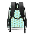 thumbnail image 2 of Gaeub Doggy In Bubble Bath Print Clear Backpack ,Clear Transparent Backpack, PVC Bag with Side Pockets,for Concert, Beach, Work, Travel & Sporting, 2 of 7