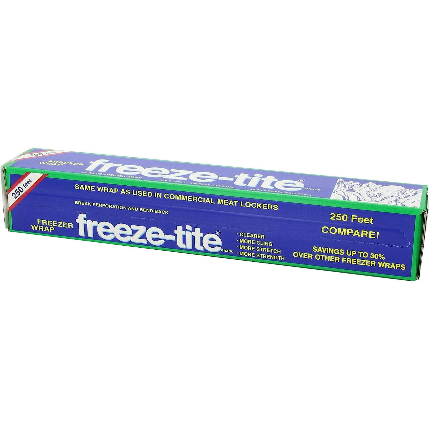 Freeze-tite Plastic Freezer Wrap, 315-Square Feet x 14 5/8-Inch Rolls,4 Count (Pack of 1)