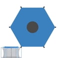 thumbnail image 4 of Injueey Los toldos de protección solar del trampolín OxfordCloth disfrutan de la experiencia del trampolín a prueba de sol Techos de Cubiertas para muebles de jardín 8 pies y 6 brazadas, 4 of 6