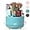 Blue, variant on lsvgoe 360 Degree Rotating Desk Organizer, Dual-Purpose Pencil Pen Holder for Desk, Rotating Desk Pen Organizer with 5 Slots, Art Supplies, Pencil Cup for Office, Home (Purple)