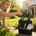 thumbnail image 1 of Homekingdee Gardening Tool Storage Bag - Multi Pocket Tote Bag with Printed Design, Soft Oxford Cloth for Garden and Home Use, Accessories Not Included, 1 of 6