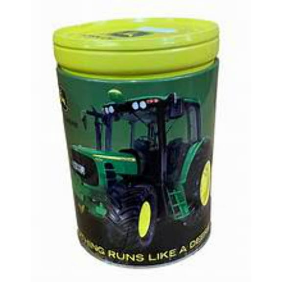 John Deere Steel Kid's Rounded Coin Bank