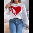 thumbnail image 4 of Suéter de San Valentín para Mujer, Jersey de Punto con Corazón, Larga, Informal. XL, 4 of 10