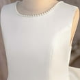 thumbnail image 5 of Cowsor Girls Formal Dress 8 to 13 Years Sleeveless Bow Embellished Gown Elegant Party Dress for Wedding Holiday Graduation Ceremony Special Occasions, 5 of 7