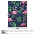 thumbnail image 4 of PIKWEEK  Flamingo Super Soft Blanket Comfortable Children's Warmth Blanket Boys Sofa Bed Sofa Various Sizes White, 4 of 6