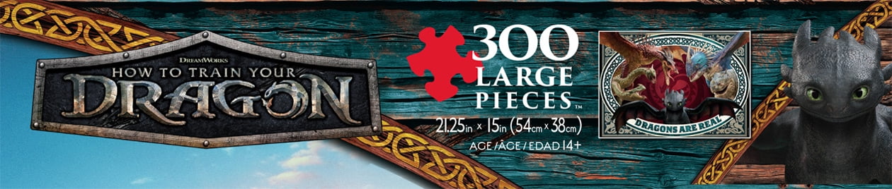 Buffalo Games Dragons are Real 300-Piece Interlocking Jigsaw Puzzle for Adults Ages 14-99 Years