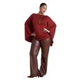 thumbnail image 4 of ELOQUII Women's Plus Size Dramatic Sleeve Shirred Top, 4 of 4