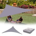 thumbnail image 1 of Riforla Sun Shade Triangle Sun Shade 95% Block Canopy for Patio Backyard Garden Outdoor Activities with Fixing Kit Protective Cover Light Gray, 1 of 4
