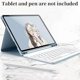 thumbnail image 5 of Funda Protectora con Teclado Retroiluminado, Azul Cielo+blanco para Galaxy Tab A9+/A11+ 11 Inch, 5 of 7