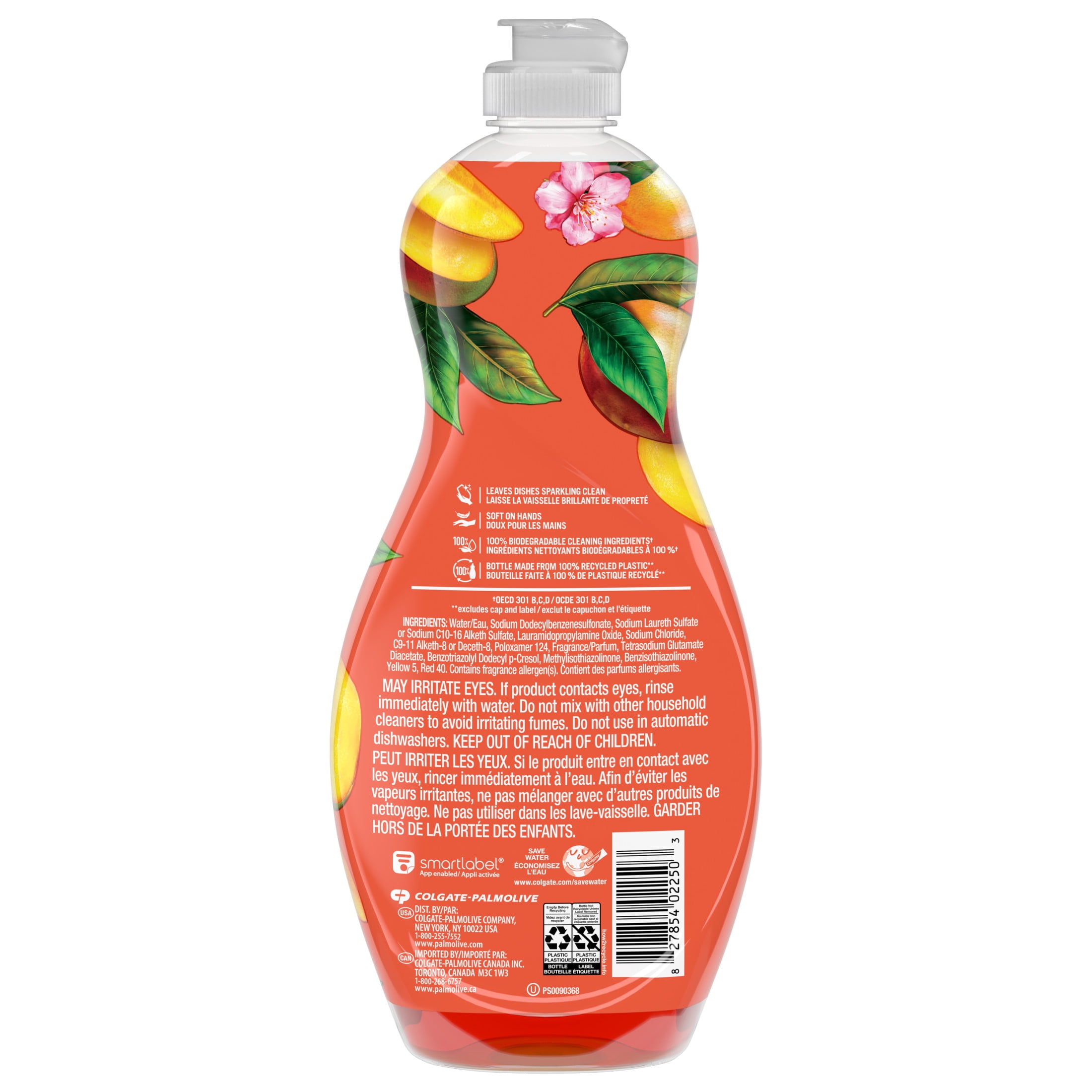 Palmolive Ultra Strength Liquid Dish Soap, Limited Edition Mango Bliss Scent, 20 fl oz Bottle