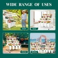 thumbnail image 3 of LINJI Indoor Outdoor Flower Stand - 3-Tier White Plant Stand with 12 White Round Buckets and  Wheels for Easy Movement, 3 of 7