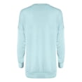 thumbnail image 4 of Womens Tops Solid Long Sleeve Cotton Loose Blouse Tops With Pockets Summer Tops, 4 of 4