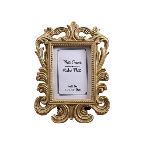 Farfi Hollow Design Oval/Rectangle Photo Frame Picture Holder Wedding Home Decor Gift (Type F)
