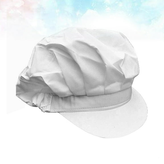 WRITWAA Unisex Chef Hat Set, Simple Cotton Workshop Hat, Breathable Design for Professional Chefs