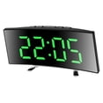 thumbnail image 4 of Modern Curved Digital Alarm Clock Temperature Date Display Nightlight Quiet Operate USB Power, 4 of 8