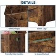 thumbnail image 4 of Mdf Shaped Legs Diamond Storage Stool 39.4", 4 of 9