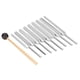 thumbnail image 4 of Kit de 8 piezas de acero inoxidable con martillo, frecuencias de 256-512 Hz para curación con sonido, juego de diapasones para chakras, 4 of 8