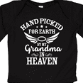 thumbnail image 4 of Inktastic Handpicked for Earth by My Grandma in Heaven Angel Wings Boys or Girls Long Sleeve Baby Bodysuit, 4 of 5