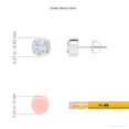 thumbnail image 2 of ANGARA IGI Certified Lab Grown 2 Ct Yellow Diamond Earrings for Women in 14K White Gold (Size-5.5mm|Color-F-G|Clarity-VS) | April Birthstone, Anniversary, Jewelry Gift for Women | Diamond Earrings, 2 of 6