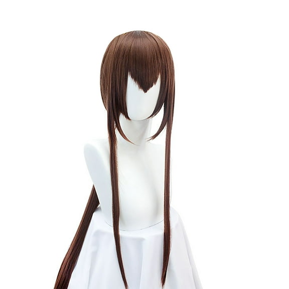 Unique Bargains Wigs for Women 37" Brown Wigs with Wig Cap