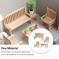 thumbnail image 4 of Vogacara 1: 12 Escala Niños Niñas Muñecas Sillas para el hogar DIY Simulación Decorativo Jardín Parque Balcón Sillón Muebles de casas de muñecas 4 unids/set Vogacara FN010833-04, 4 of 6