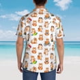 thumbnail image 3 of Lsque Kawaii Shiba Dog pattern Hawaiian Shirt for Men, Unisex Summer Beach Casual Short Sleeve Button Down Shirts-Medium, 3 of 9