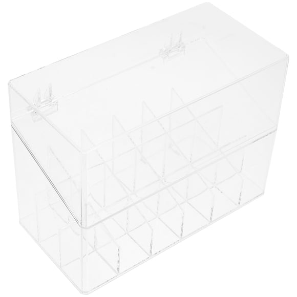 Organizador de lápiz labial con caja de almacenamiento de soporte para soporte de brillo de tapa de tapa Caja de almacenamiento de maquillaje